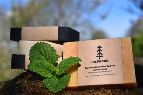 Hiltwood Cedarwood and Spanish Verbena with Turmeric soap bar